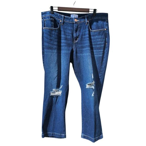 Lane Bryant Signature Fit Mid-Rise Slim Straight Ankle Jeans Medium Wash Size 20 - Picture 4 of 9